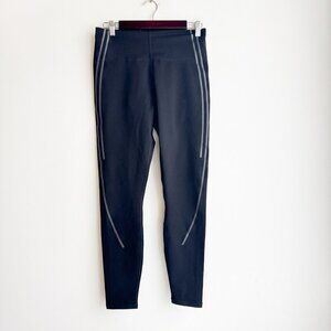 Fabletics Black Define reflective stripe leggings L